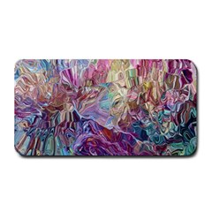 Melting Patterns Medium Bar Mat by kaleidomarblingart