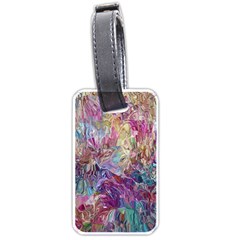 Melting Patterns Luggage Tag (one Side) by kaleidomarblingart