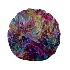 Melting Patterns Standard 15  Premium Round Cushions by kaleidomarblingart