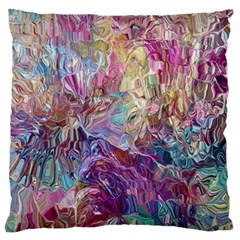 Melting Patterns Standard Premium Plush Fleece Cushion Case (one Side) by kaleidomarblingart