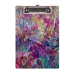 Melting Patterns A5 Acrylic Clipboard by kaleidomarblingart