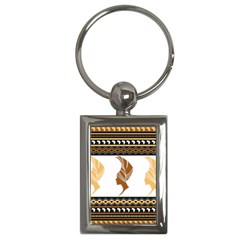 African Women Pattern Seamless Style Key Chain (rectangle) by Bedest