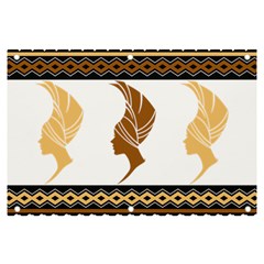 African Women Pattern Seamless Style Banner And Sign 6  X 4  by Bedest