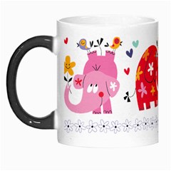 African Elephant Cute Cartoon Seamless Shading Cartoon Character Morph Mug by Bedest