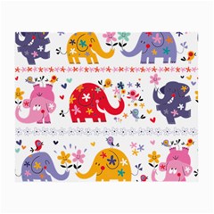 African Elephant Cute Cartoon Seamless Shading Cartoon Character Small Glasses Cloth by Bedest