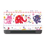 African Elephant Cute Cartoon Seamless Shading Cartoon Character Memory Card Reader with CF Front