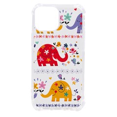 African Elephant Cute Cartoon Seamless Shading Cartoon Character Iphone 13 Mini Tpu Uv Print Case