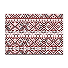 Ukrainian Folk Seamless Pattern Ornament Sticker A4 (10 Pack) by Bedest