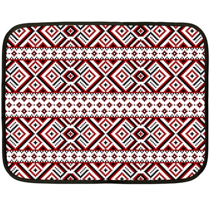 Ukrainian Folk Seamless Pattern Ornament Fleece Blanket (Mini)