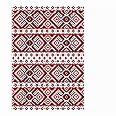 Ukrainian Folk Seamless Pattern Ornament Small Garden Flag (two Sides) by Bedest