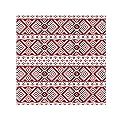 Ukrainian Folk Seamless Pattern Ornament Square Satin Scarf (30  X 30 ) by Bedest