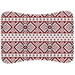 Ukrainian Folk Seamless Pattern Ornament Velour Seat Head Rest Cushion by Bedest