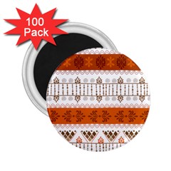 Ethnic Traditional Seamless Pattern 2.25  Magnets (100 pack) 