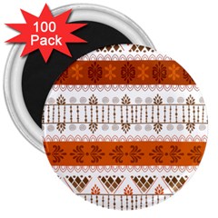 Ethnic Traditional Seamless Pattern 3  Magnets (100 pack)