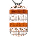 Ethnic Traditional Seamless Pattern Dog Tag (One Side) Front