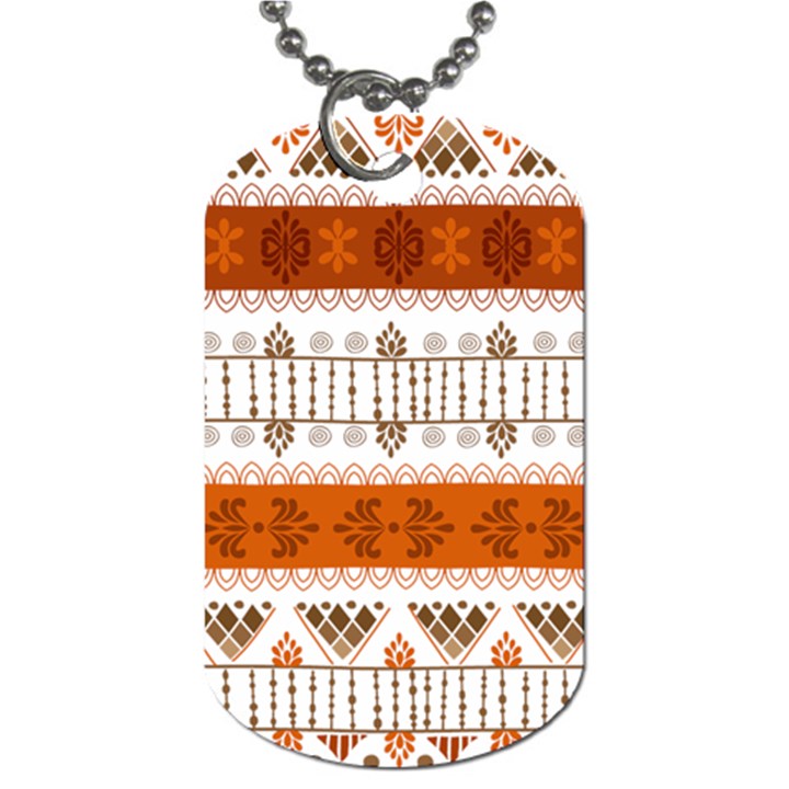 Ethnic Traditional Seamless Pattern Dog Tag (One Side)