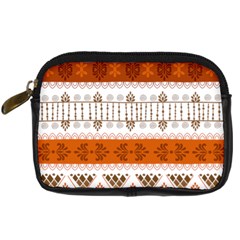 Ethnic Traditional Seamless Pattern Digital Camera Leather Case