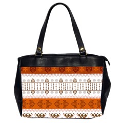 Ethnic Traditional Seamless Pattern Oversize Office Handbag (2 Sides)