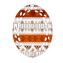 Ethnic Traditional Seamless Pattern Ornament (Oval Filigree)