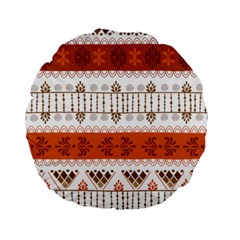 Ethnic Traditional Seamless Pattern Standard 15  Premium Round Cushions