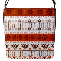 Ethnic Traditional Seamless Pattern Flap Closure Messenger Bag (S)