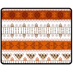 Ethnic Traditional Seamless Pattern Two Sides Fleece Blanket (Medium)