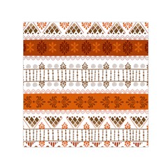 Ethnic Traditional Seamless Pattern Square Satin Scarf (30  x 30 )