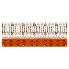 Ethnic Traditional Seamless Pattern Banner and Sign 8  x 3 