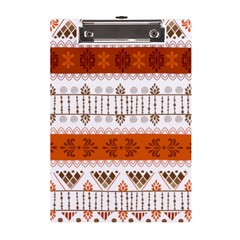 Ethnic Traditional Seamless Pattern A5 Acrylic Clipboard by Bedest