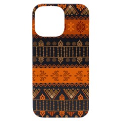 Ethnic Traditional Seamless Pattern iPhone 14 Pro Max Black UV Print Case