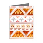 Bright Aztec Ethnic Seamless Pattern Mini Greeting Card Left