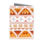 Bright Aztec Ethnic Seamless Pattern Mini Greeting Card Right