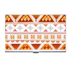 Bright Aztec Ethnic Seamless Pattern Business Card Holder by Bedest