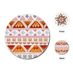 Bright Aztec Ethnic Seamless Pattern Playing Cards Single Design (round) by Bedest