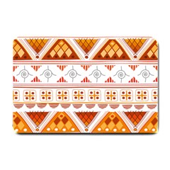 Bright Aztec Ethnic Seamless Pattern Small Doormat by Bedest