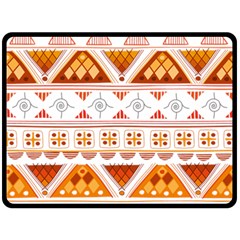 Bright Aztec Ethnic Seamless Pattern Fleece Blanket (large) by Bedest