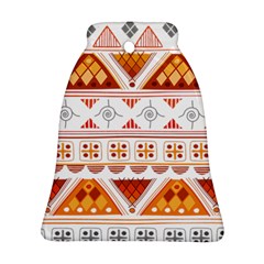 Bright Aztec Ethnic Seamless Pattern Ornament (bell) by Bedest