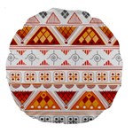 Bright Aztec Ethnic Seamless Pattern Large 18  Premium Round Cushions Front