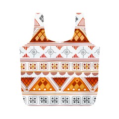 Bright Aztec Ethnic Seamless Pattern Full Print Recycle Bag (m) by Bedest