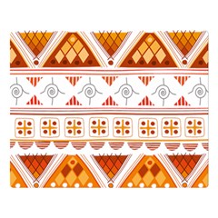 Bright Aztec Ethnic Seamless Pattern Two Sides Premium Plush Fleece Blanket (large) by Bedest