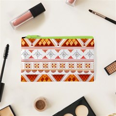 Bright Aztec Ethnic Seamless Pattern Cosmetic Bag (xs) by Bedest