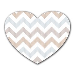 Colored Zigzag Seamless Patterns Heart Mousepad by Bedest