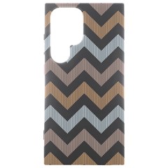 Colored Zigzag Seamless Patterns Samsung Galaxy S24 Ultra 6.9 Inch Black TPU UV Case