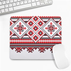 Retro Knitting Patterns Seamless Large Mousepad by Bedest