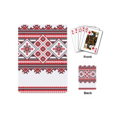 Retro Knitting Patterns Seamless Playing Cards Single Design (mini)