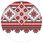 Retro Knitting Patterns Seamless UV Print Acrylic Ornament Round Front