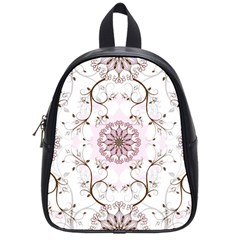 Floral Flora Flower Seamless Pattern School Bag (Small)