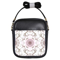 Floral Flora Flower Seamless Pattern Girls Sling Bag