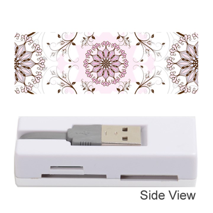 Floral Flora Flower Seamless Pattern Memory Card Reader (Stick)