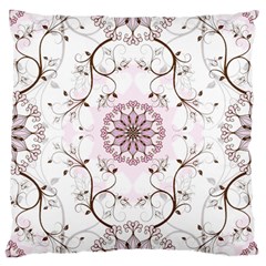 Floral Flora Flower Seamless Pattern Large Cushion Case (Two Sides)